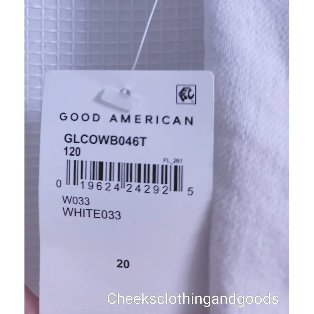NWT Good American Good Legs Hi-Rise White Skinny Jeans Women's PLUS size 20 - Picture 8 of 10